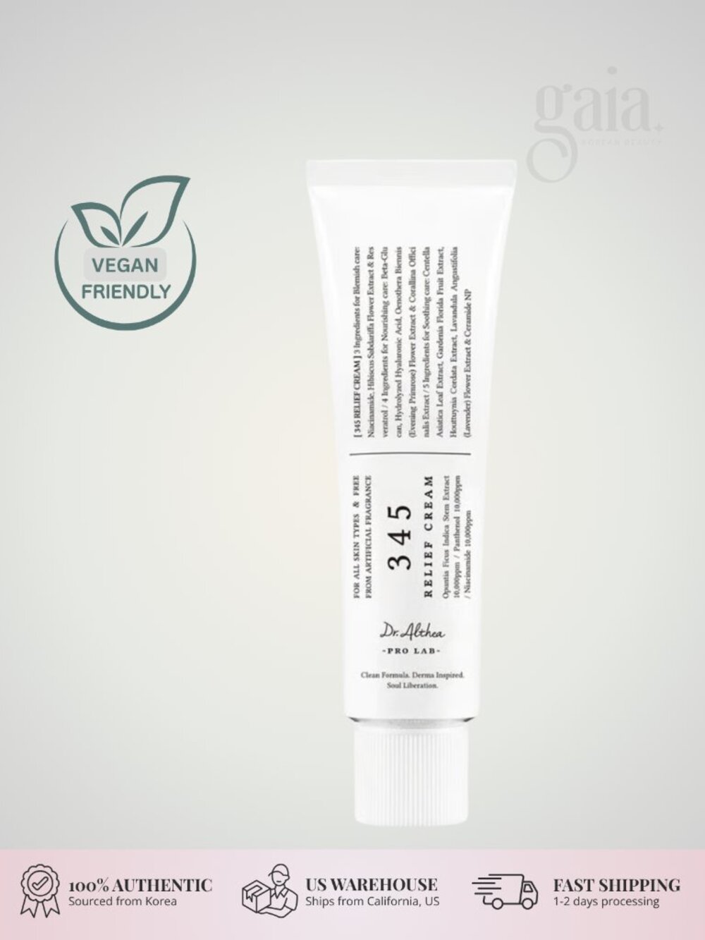 Dr. Althea 345 Relief Cream 50ml Soothing Hydrating Barrier Moisturizer